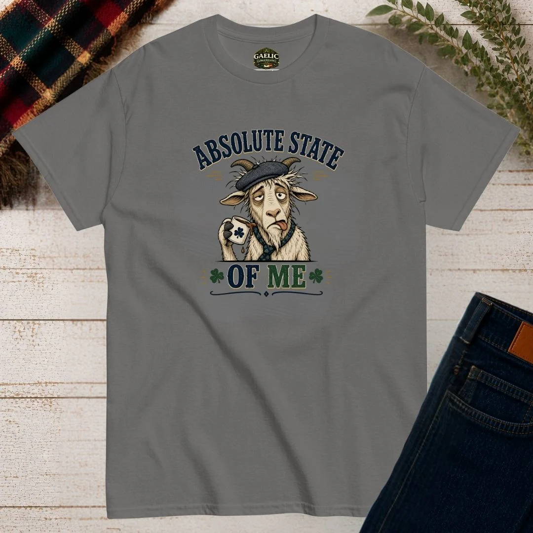Absolute State Of Me Irish Humour T-Shirt - Image 8