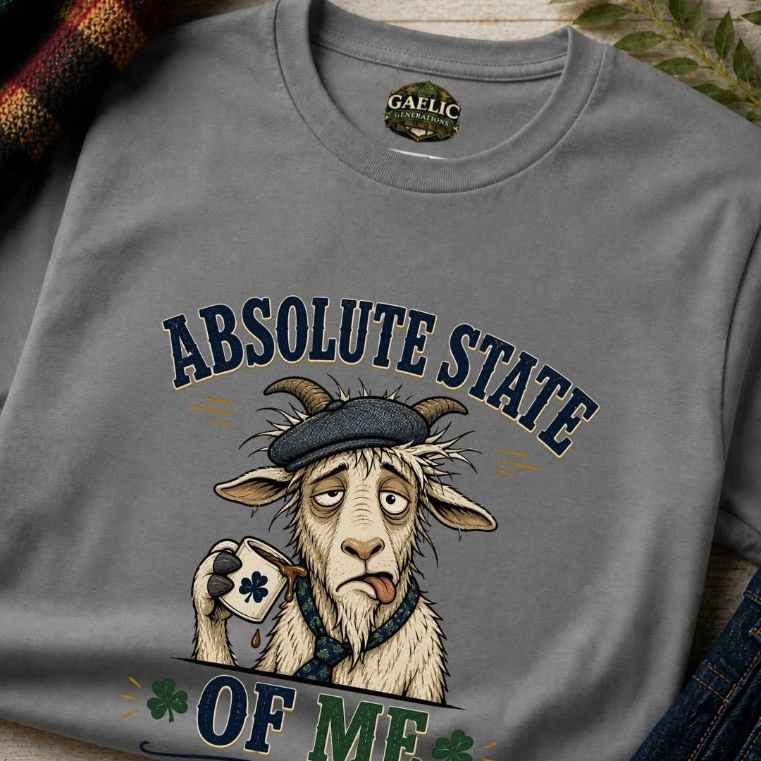 Absolute State Of Me Irish Humour T-Shirt - Image 9