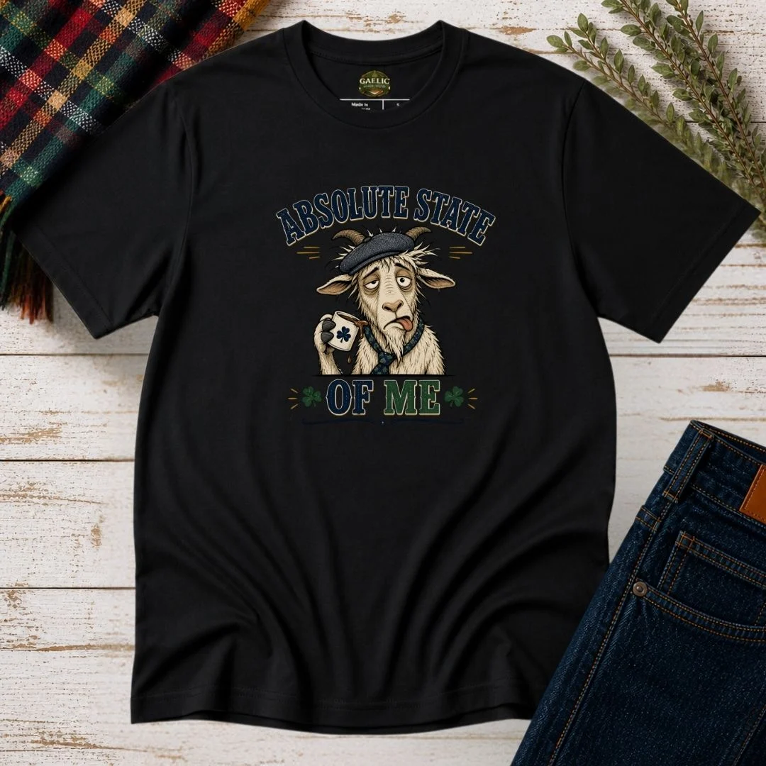 Absolute State Of Me Irish Humour T-Shirt - Image 11