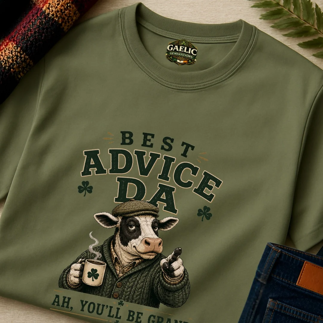 Best Advice Da T-Shirt | Ah, You’ll Be Grand - Image 2