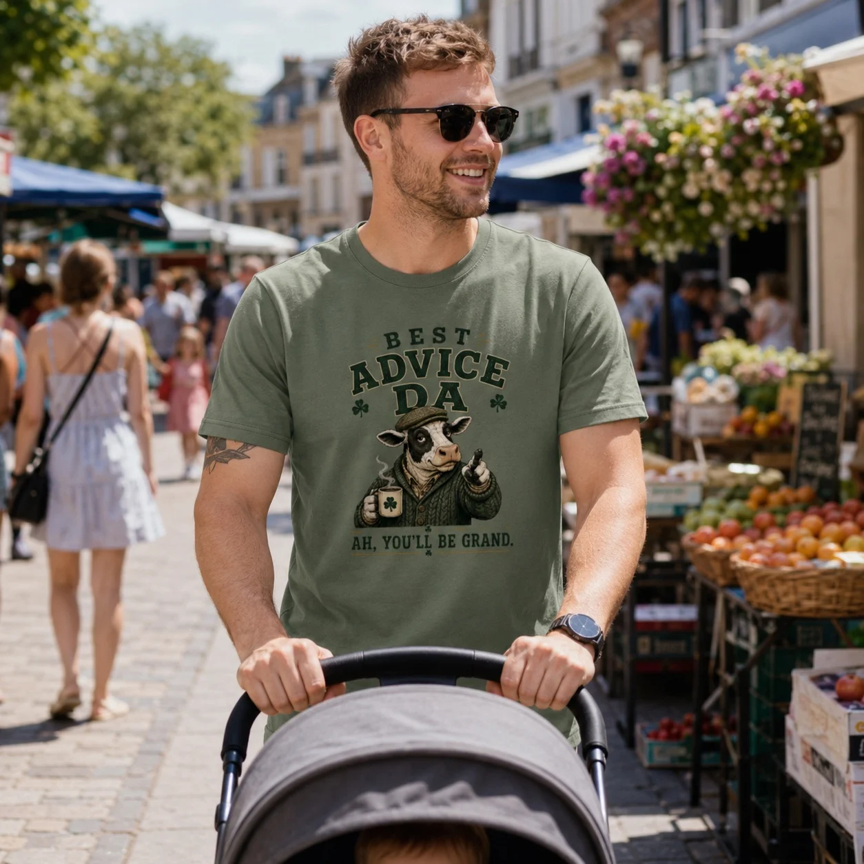 Best Advice Da T-Shirt | Ah, You’ll Be Grand - Image 3