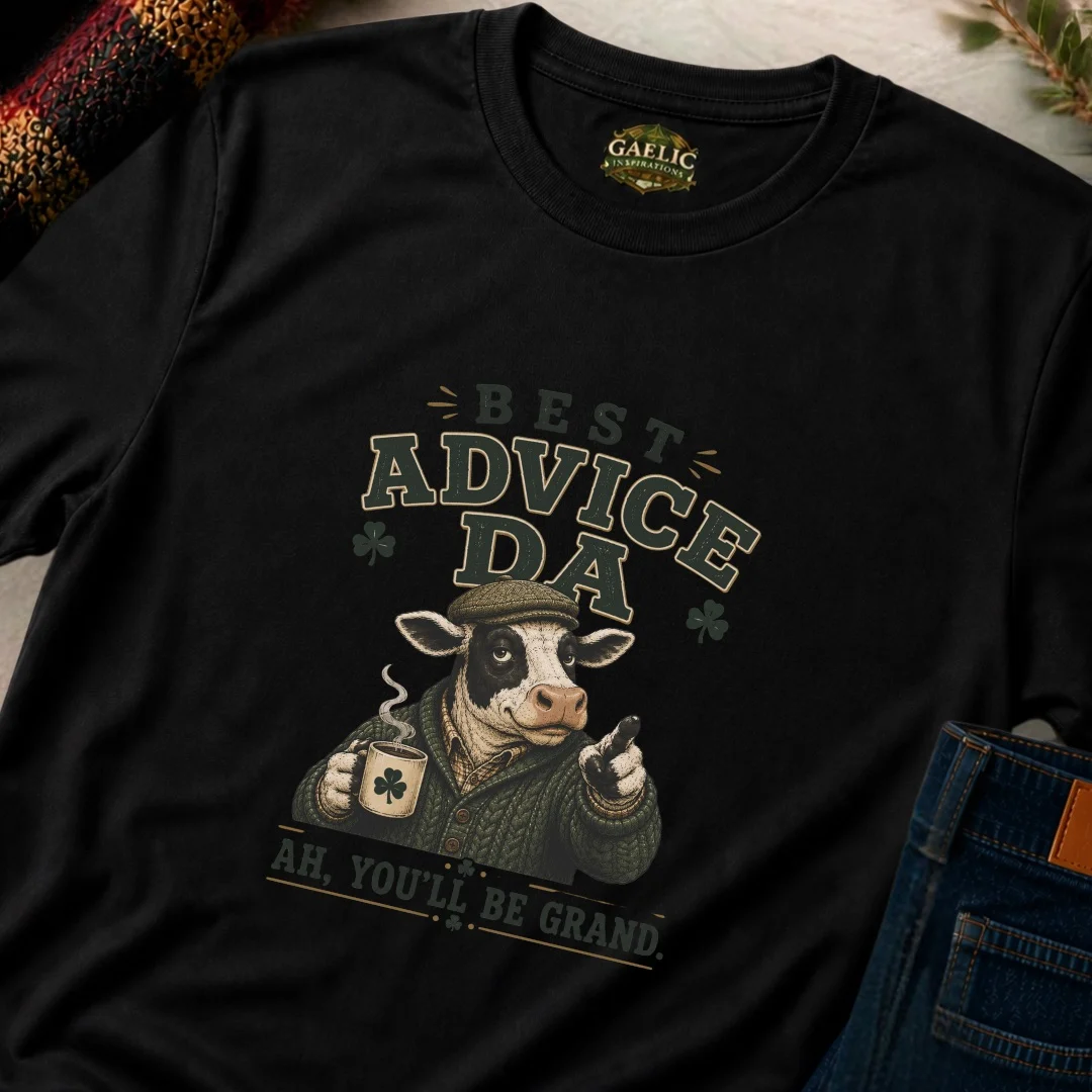 Best Advice Da T-Shirt | Ah, You’ll Be Grand - Image 5