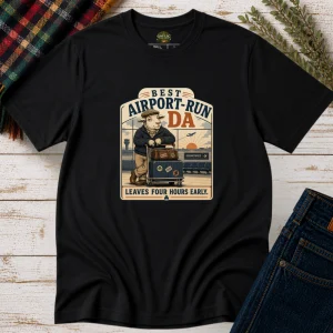 Best Airport-Run Da T-Shirt | Tee for Fathers – product view