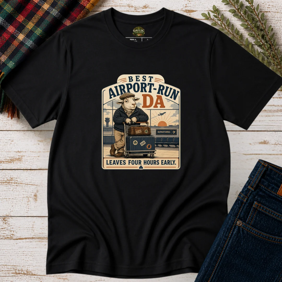 Best Airport-Run Da T-Shirt | Tee for Fathers – product view