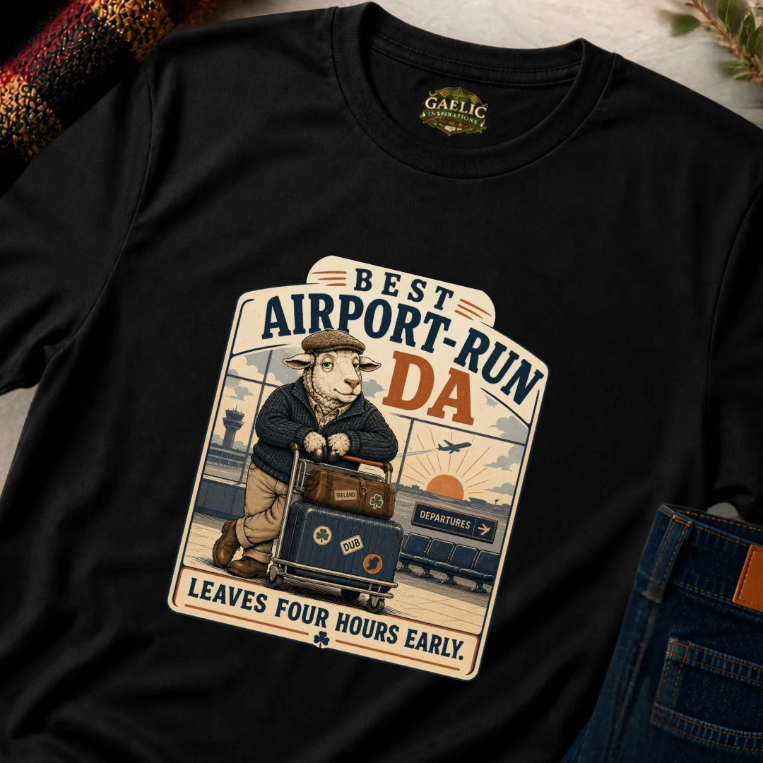 Best Airport-Run Da T-Shirt | Tee for Fathers - Image 3
