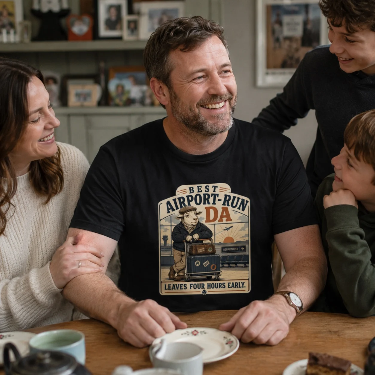 Best Airport-Run Da T-Shirt | Tee for Fathers - Image 4