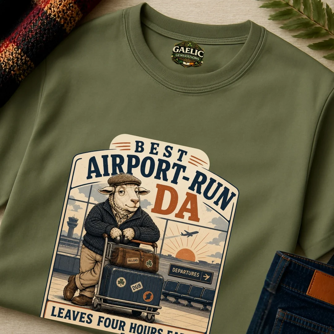 Best Airport-Run Da T-Shirt | Tee for Fathers - Image 9