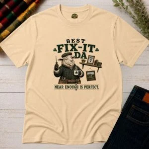 Best Fix-It Da T-Shirt | Near Enough Is Perfect – product view