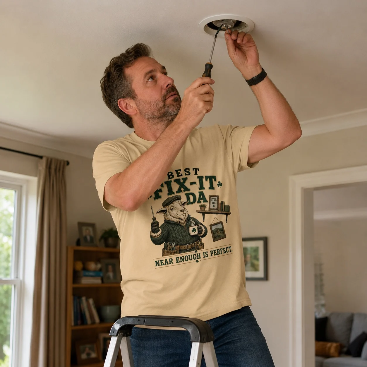Best Fix-It Da T-Shirt | Near Enough Is Perfect - Image 4