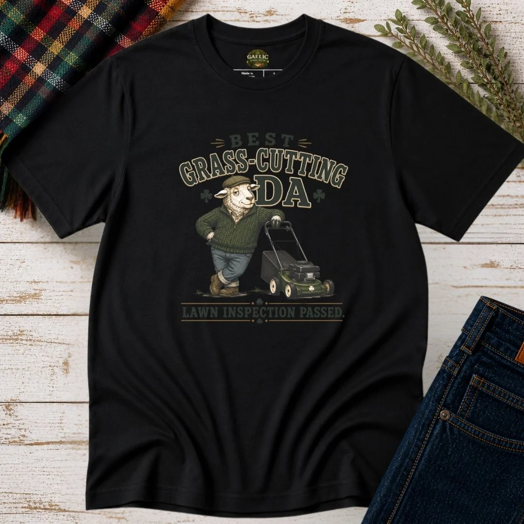 Best Grass-Cutting Da T-Shirt | Lawn Inspection Passed - Image 8