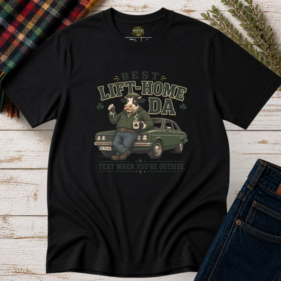 Best Lift-Home Da T-Shirt | Text When You're Outside - Image 2