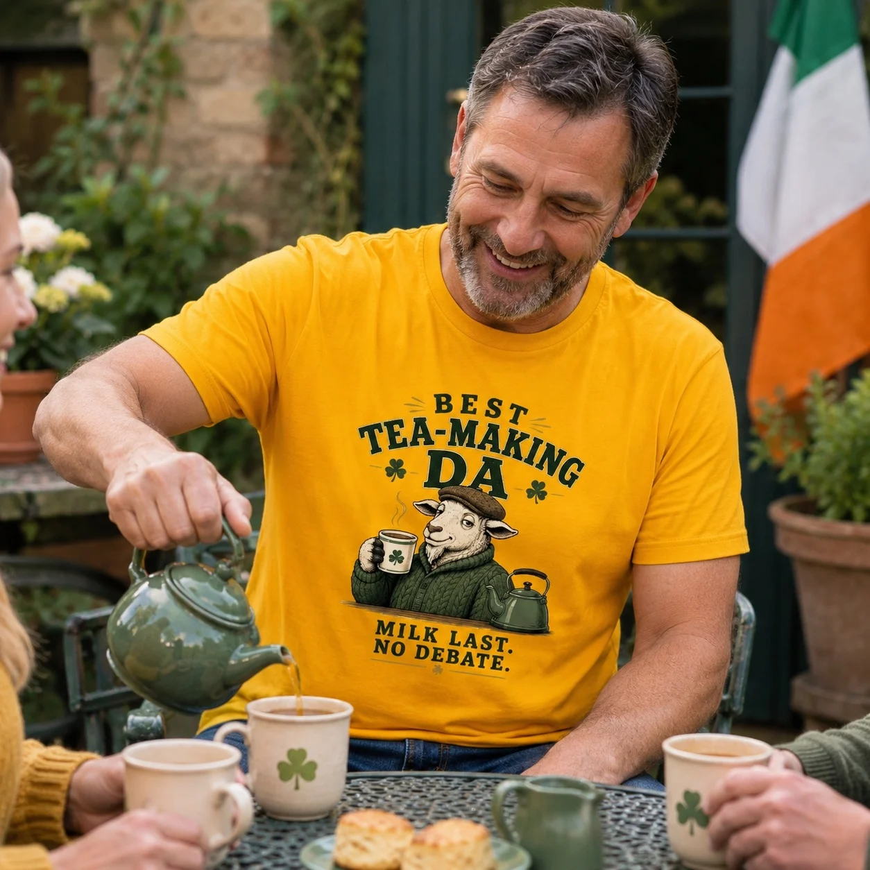 Best Tea-Making Da Funny Irish T-Shirt - Image 4