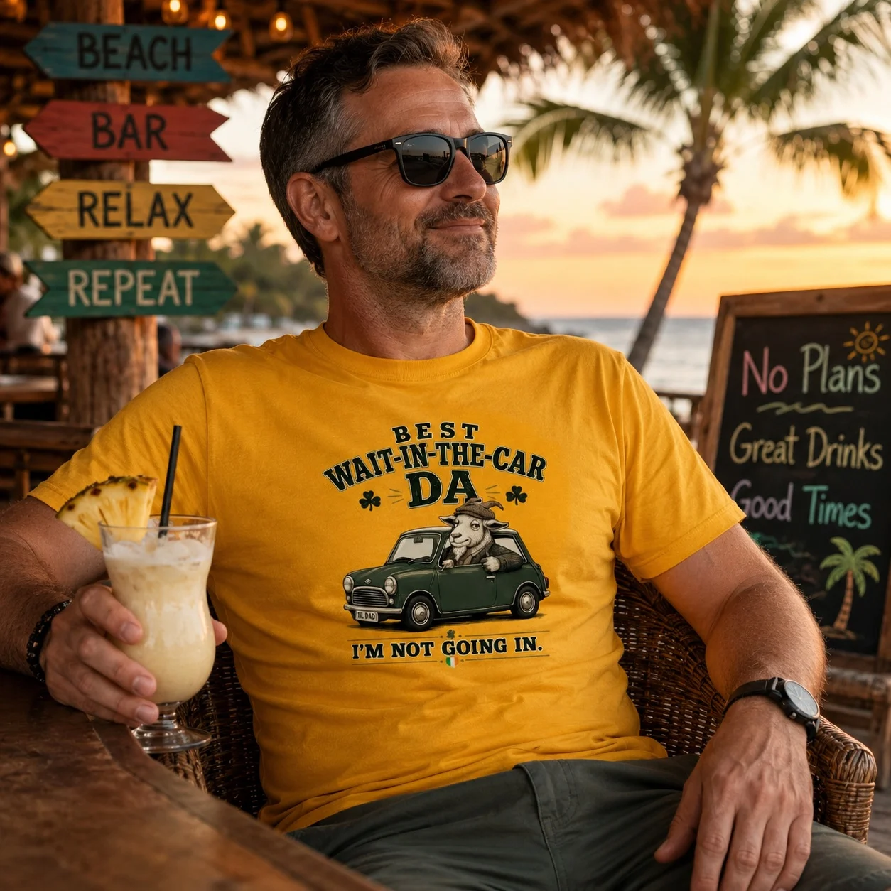 Best Wait-In-The-Car Da T-Shirt - Image 6