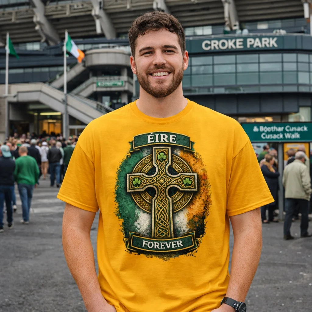 Éire Forever Celtic Cross T-Shirt - Image 7