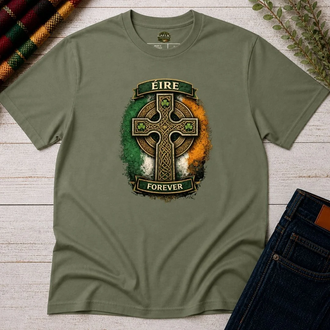 Éire Forever Celtic Cross T-Shirt - Image 8