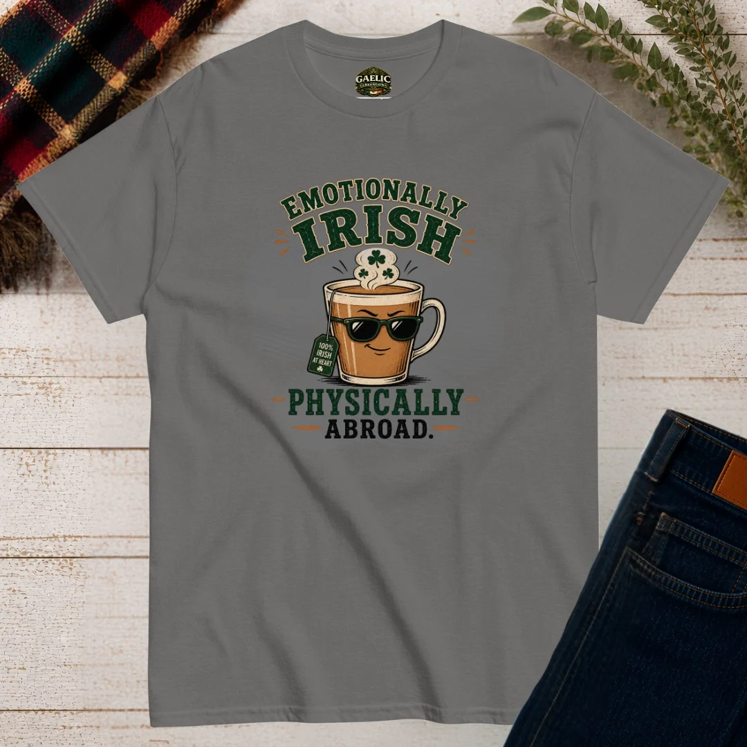 Emotionally Irish, Physically Abroad T-Shirt - Image 2
