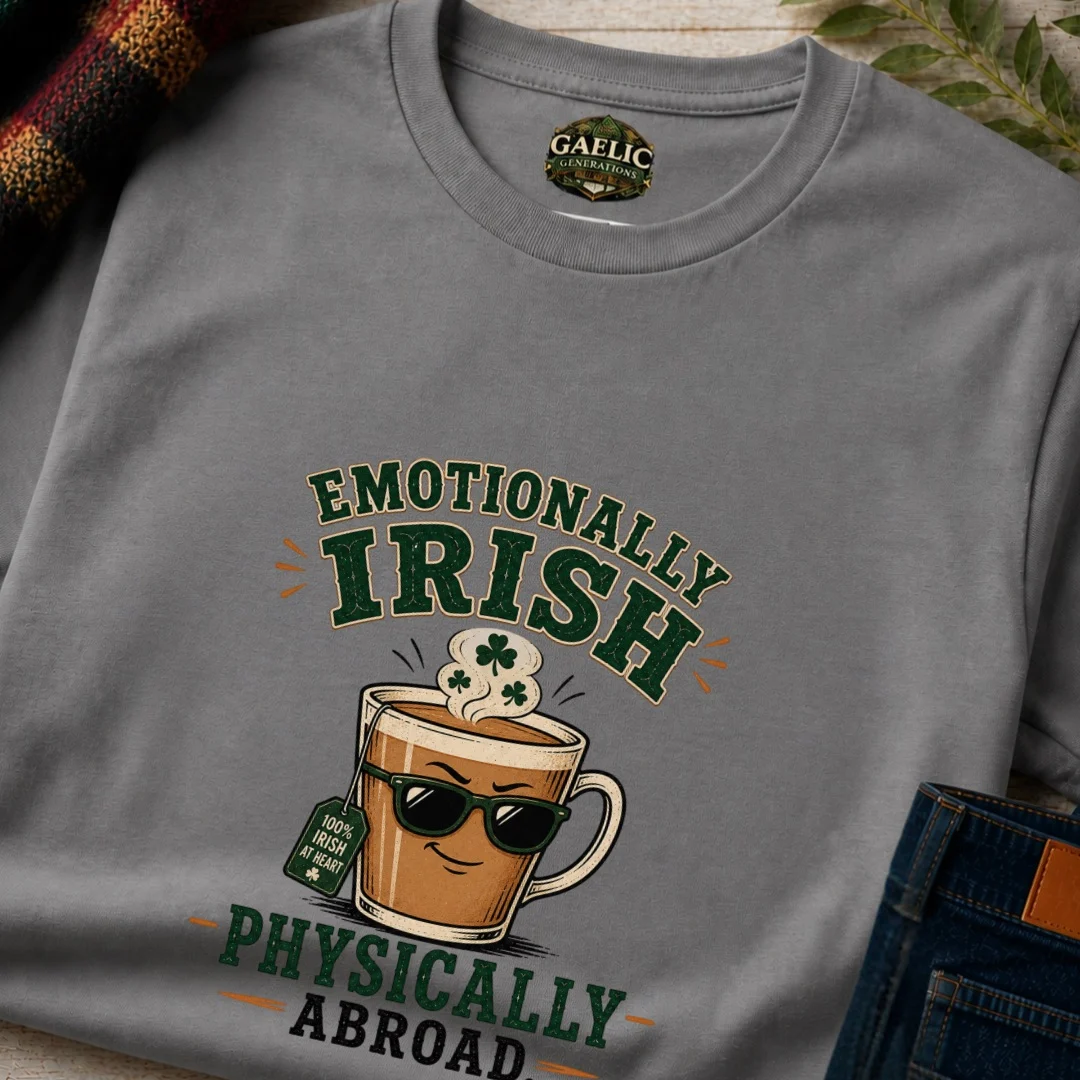 Emotionally Irish, Physically Abroad T-Shirt - Image 3