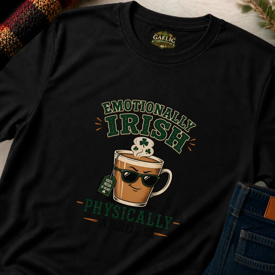 Emotionally Irish, Physically Abroad T-Shirt - Image 6