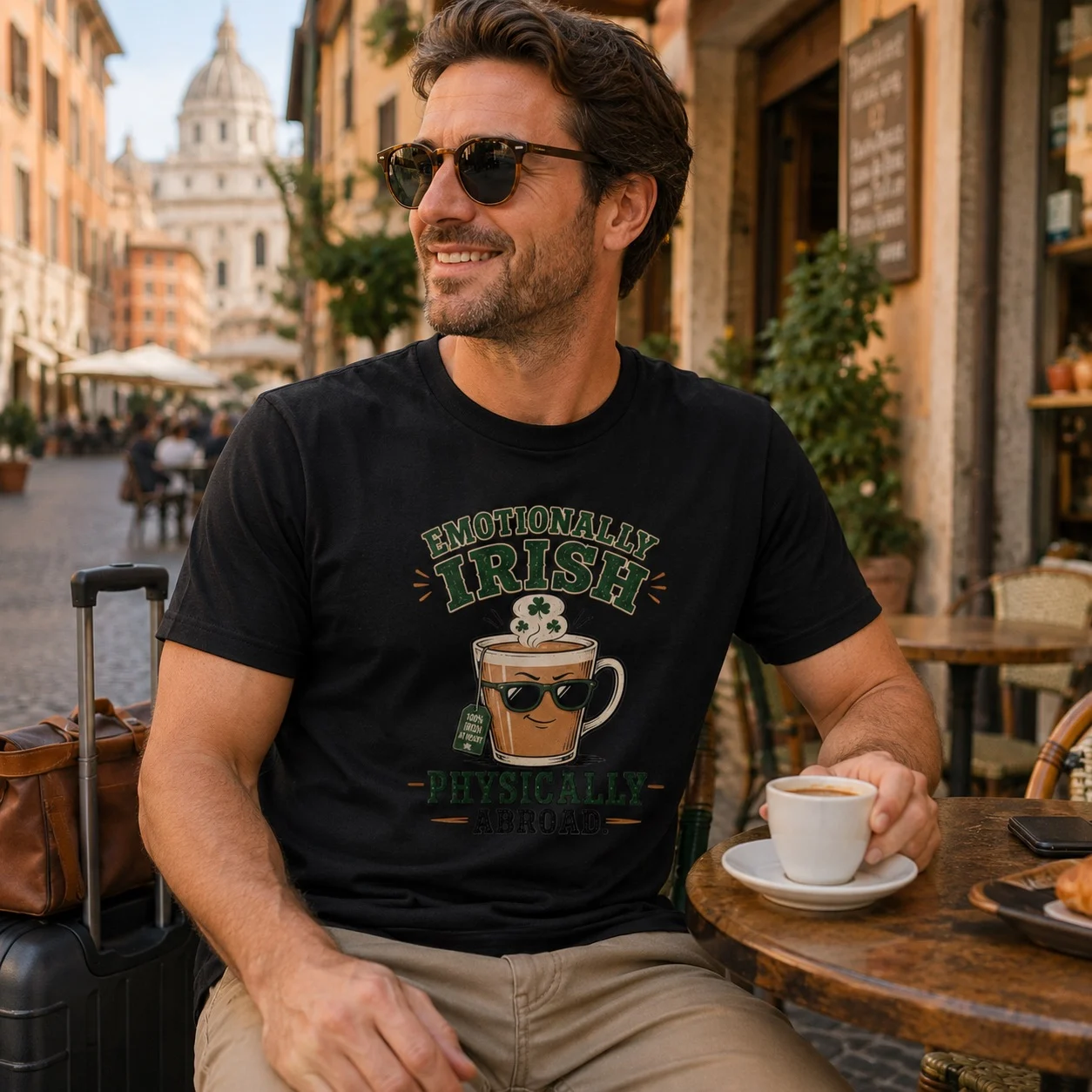 Emotionally Irish, Physically Abroad T-Shirt - Image 7