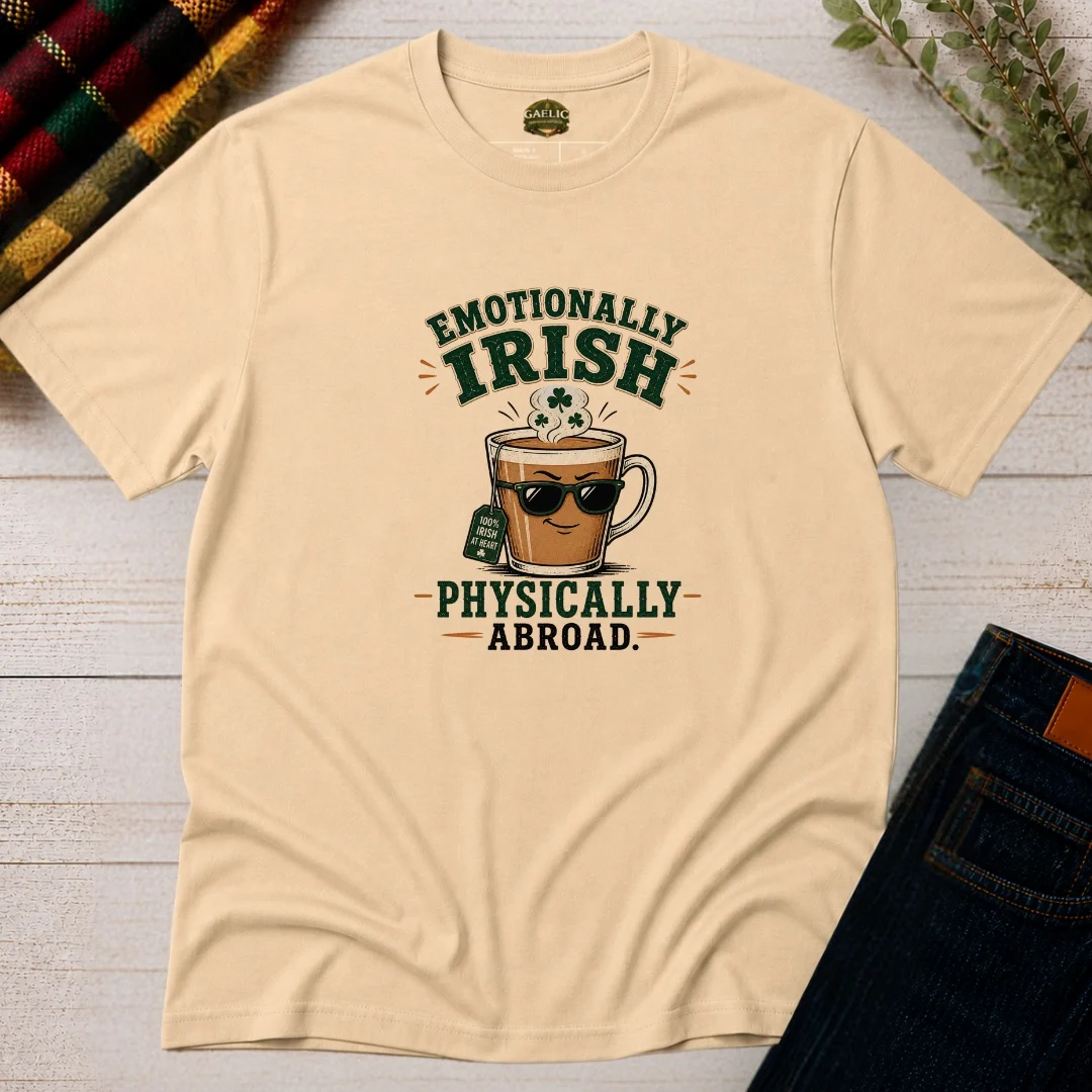 Emotionally Irish, Physically Abroad T-Shirt - Image 8