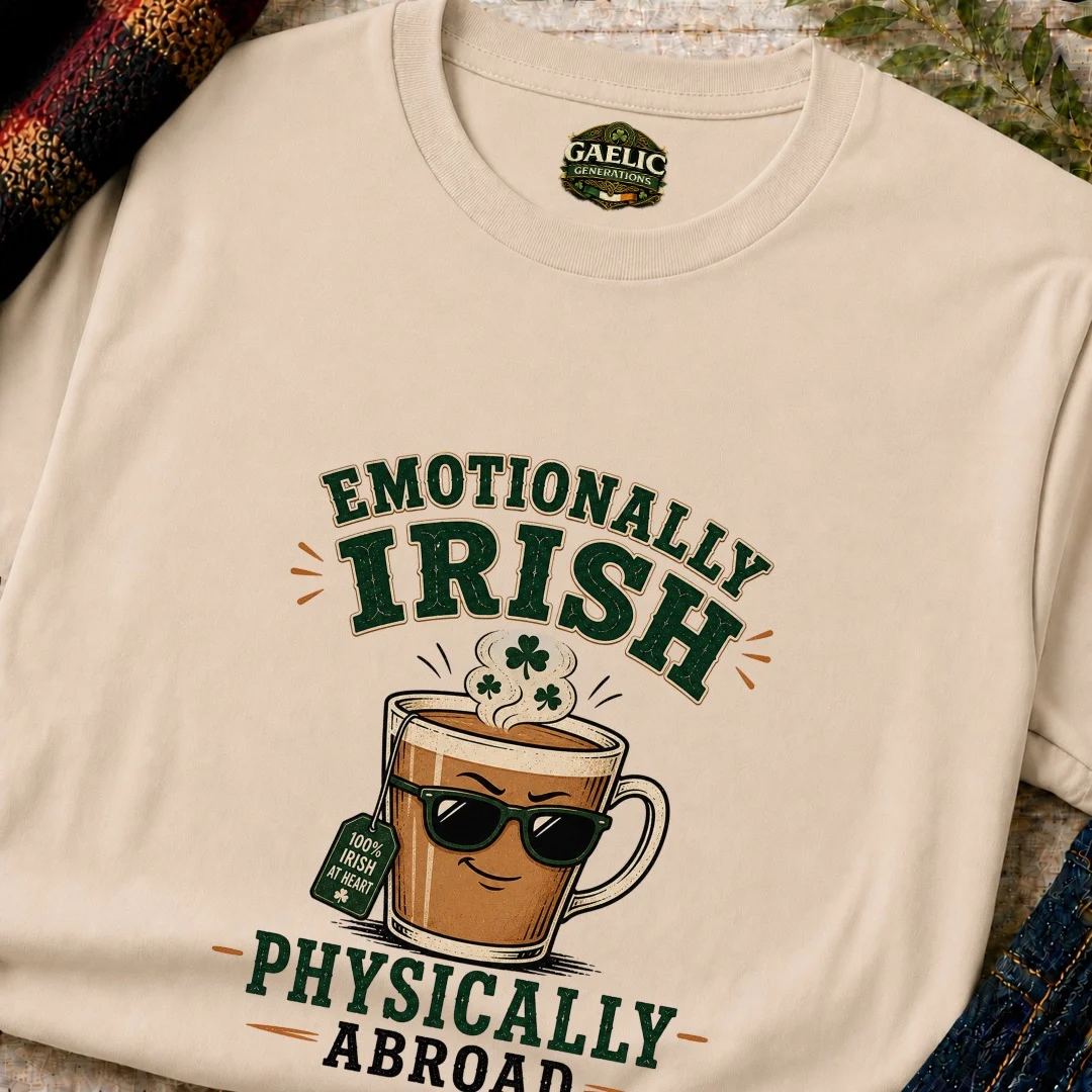 Emotionally Irish, Physically Abroad T-Shirt - Image 9