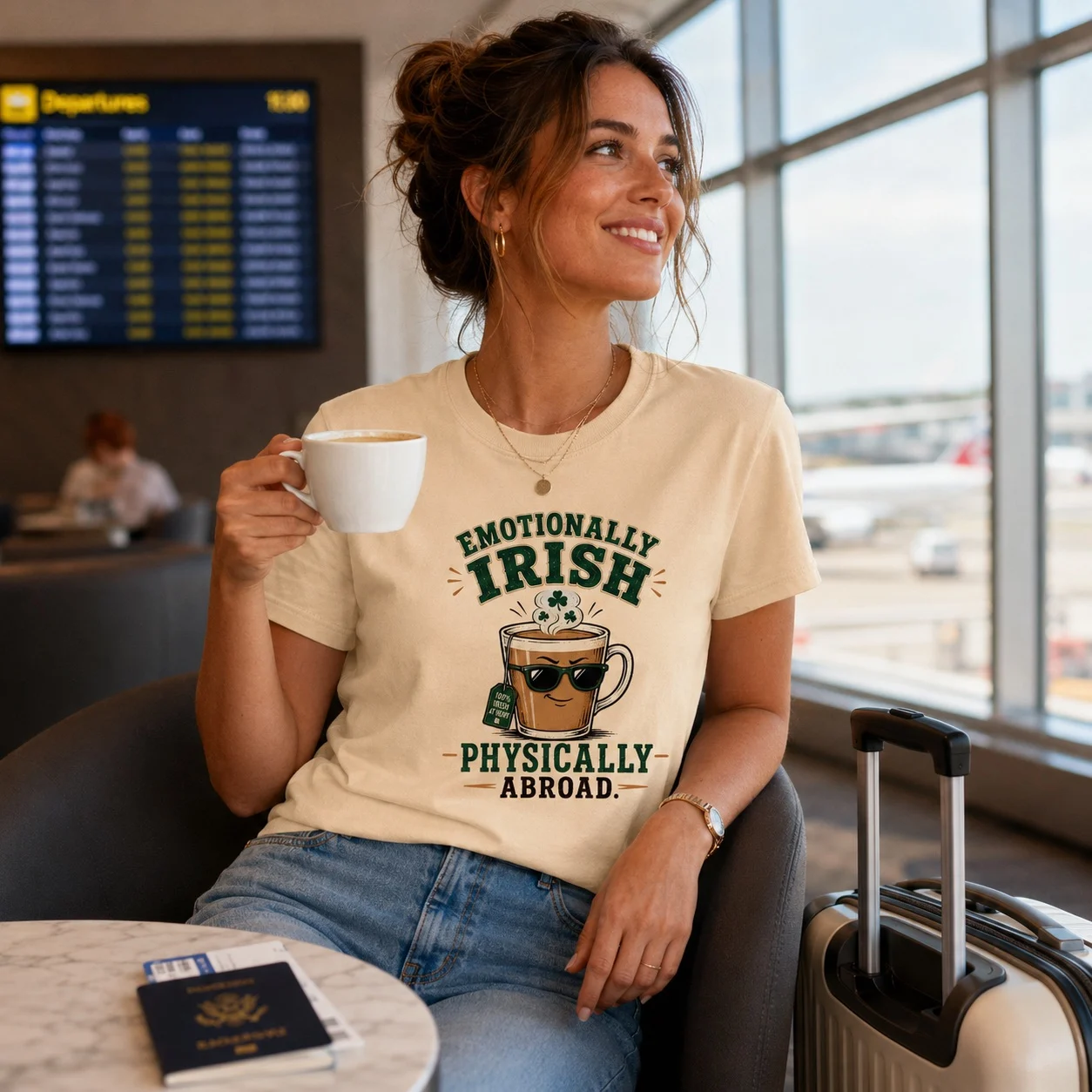 Emotionally Irish, Physically Abroad T-Shirt - Image 10