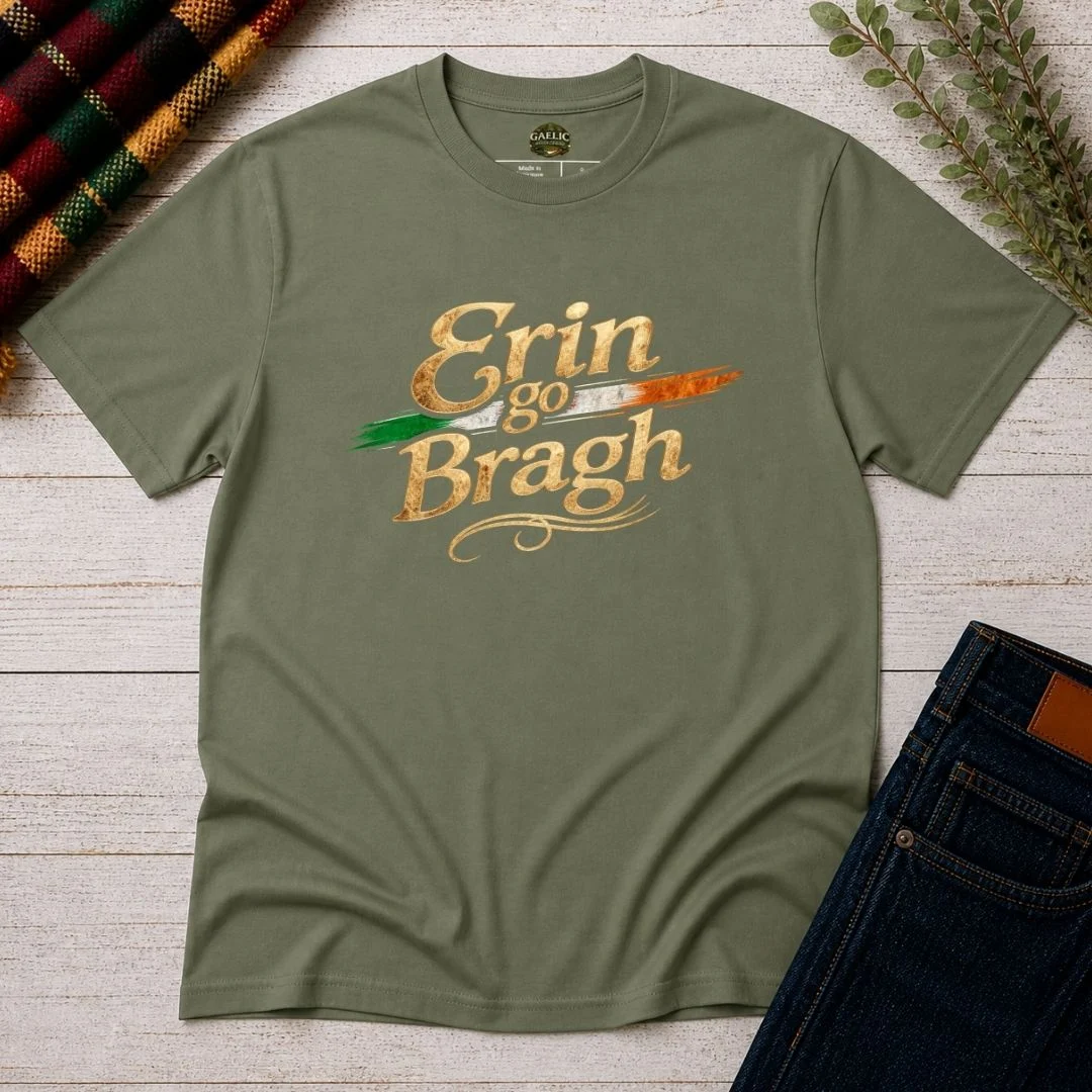 Erin Go Bragh T-Shirt – Irish Flag Pride Vintage Tee
