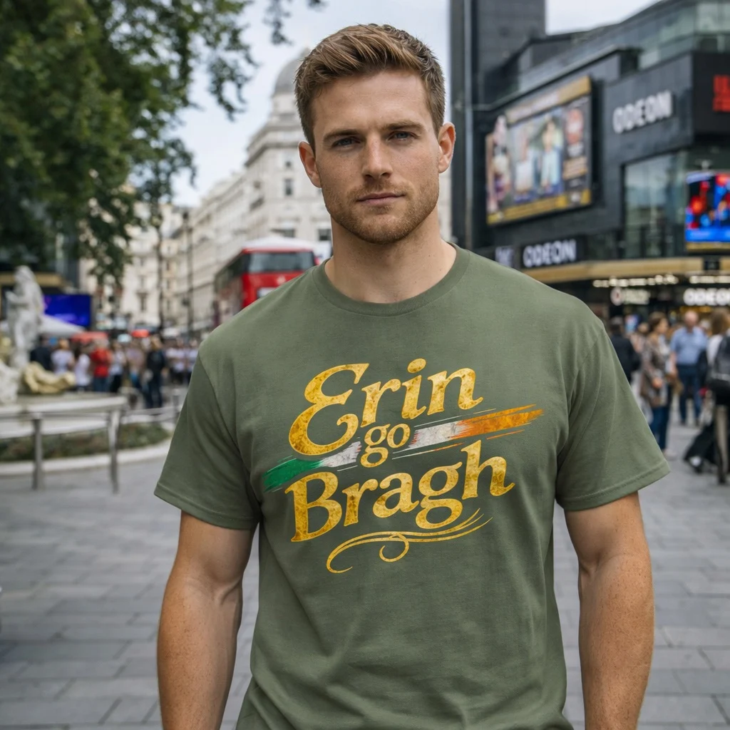 Erin Go Bragh T-Shirt – Irish Flag Pride Vintage Tee - Image 3