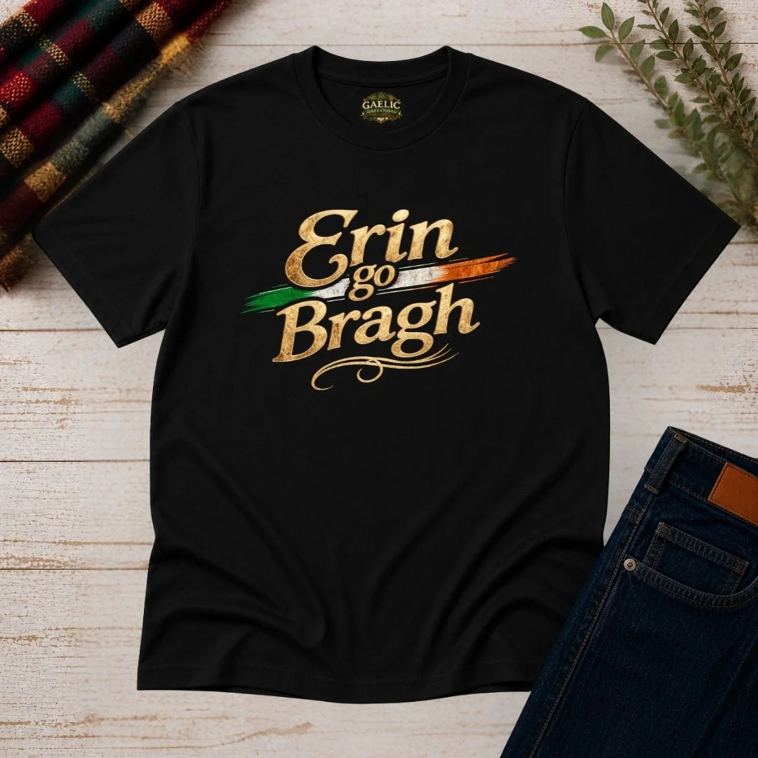 Erin Go Bragh T-Shirt – Irish Flag Pride Vintage Tee - Image 4