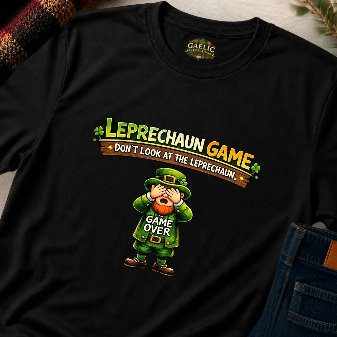 Leprechaun Game Fun Graphic T-Shirt - Image 6