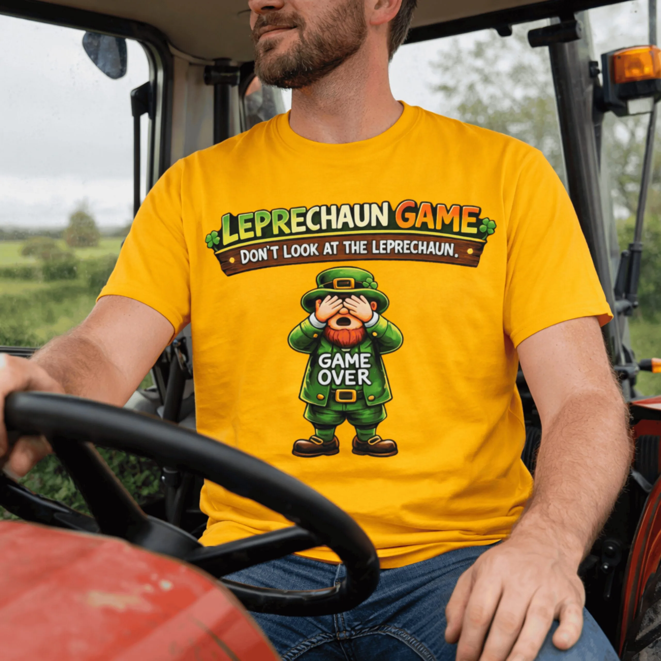 Leprechaun Game Fun Graphic T-Shirt - Image 10