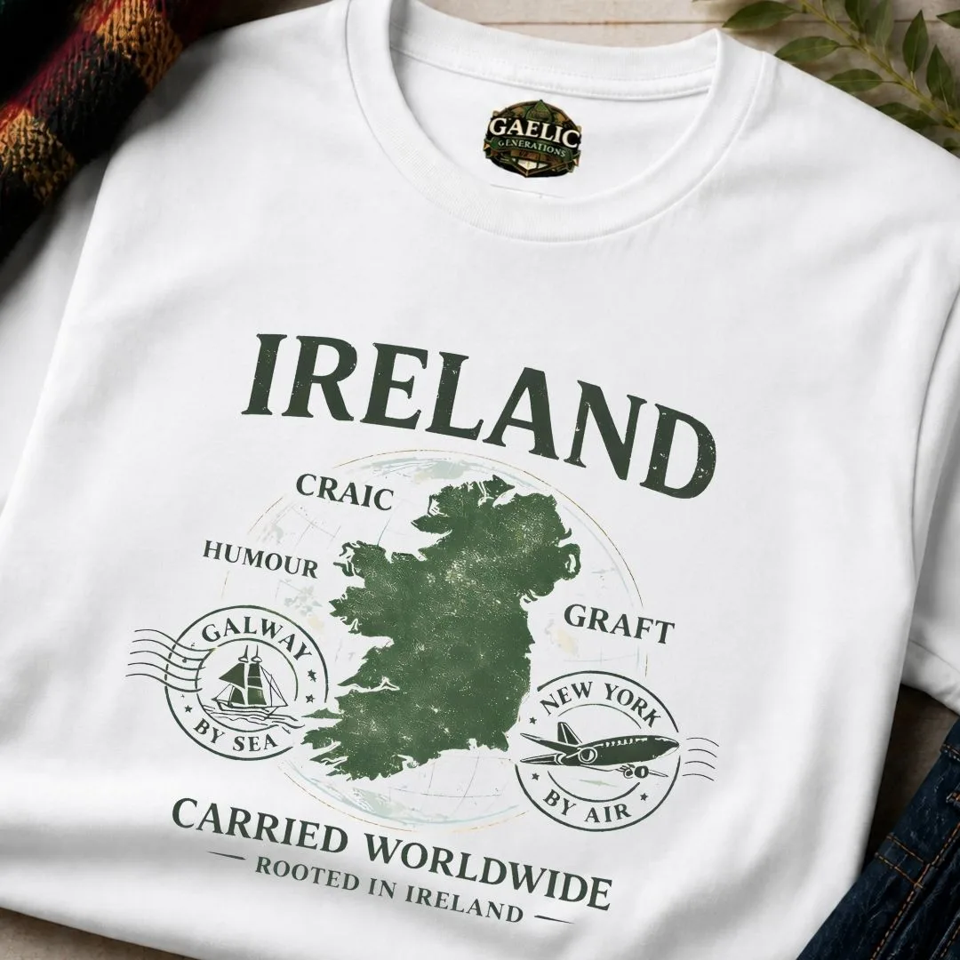Ireland Carried Worldwide T-Shirt - Image 3