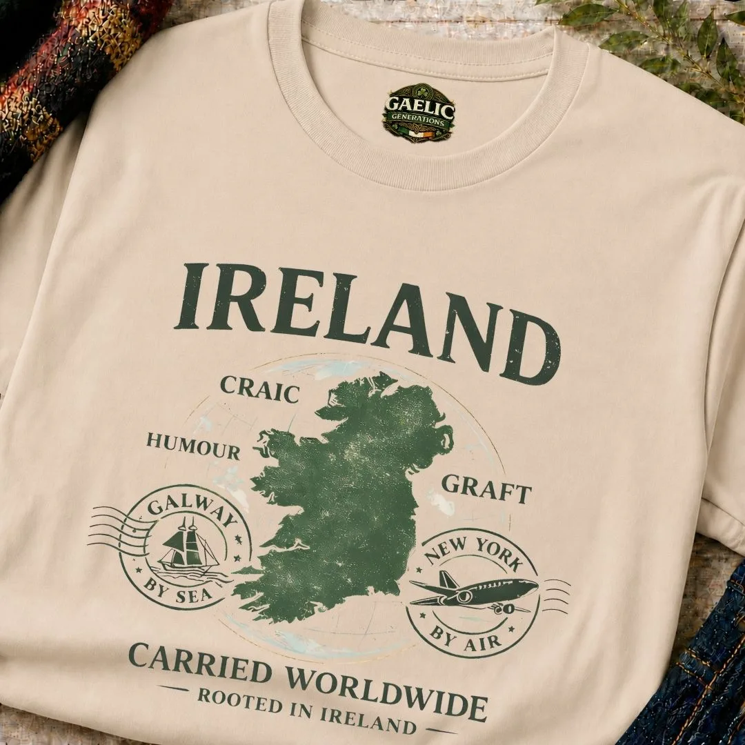 Ireland Carried Worldwide T-Shirt - Image 12