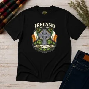 Ireland Undefeated Celtic Cross T-Shirt