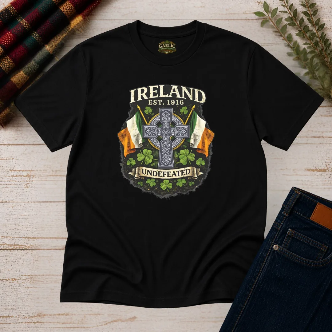 Ireland Undefeated Celtic Cross T-Shirt