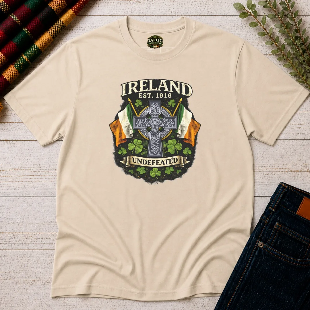 Ireland Undefeated Celtic Cross T-Shirt - Image 7