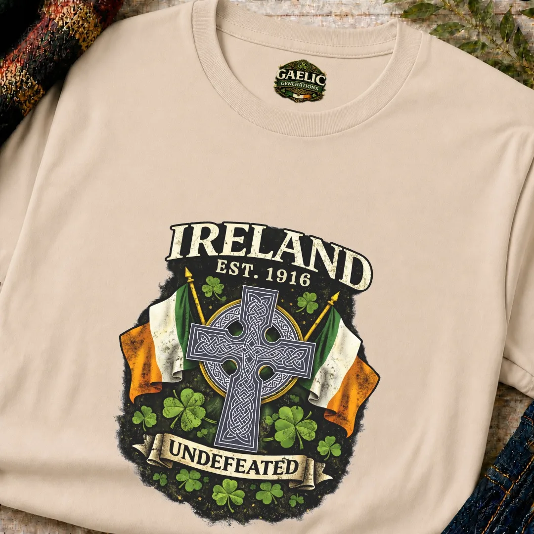 Ireland Undefeated Celtic Cross T-Shirt - Image 8
