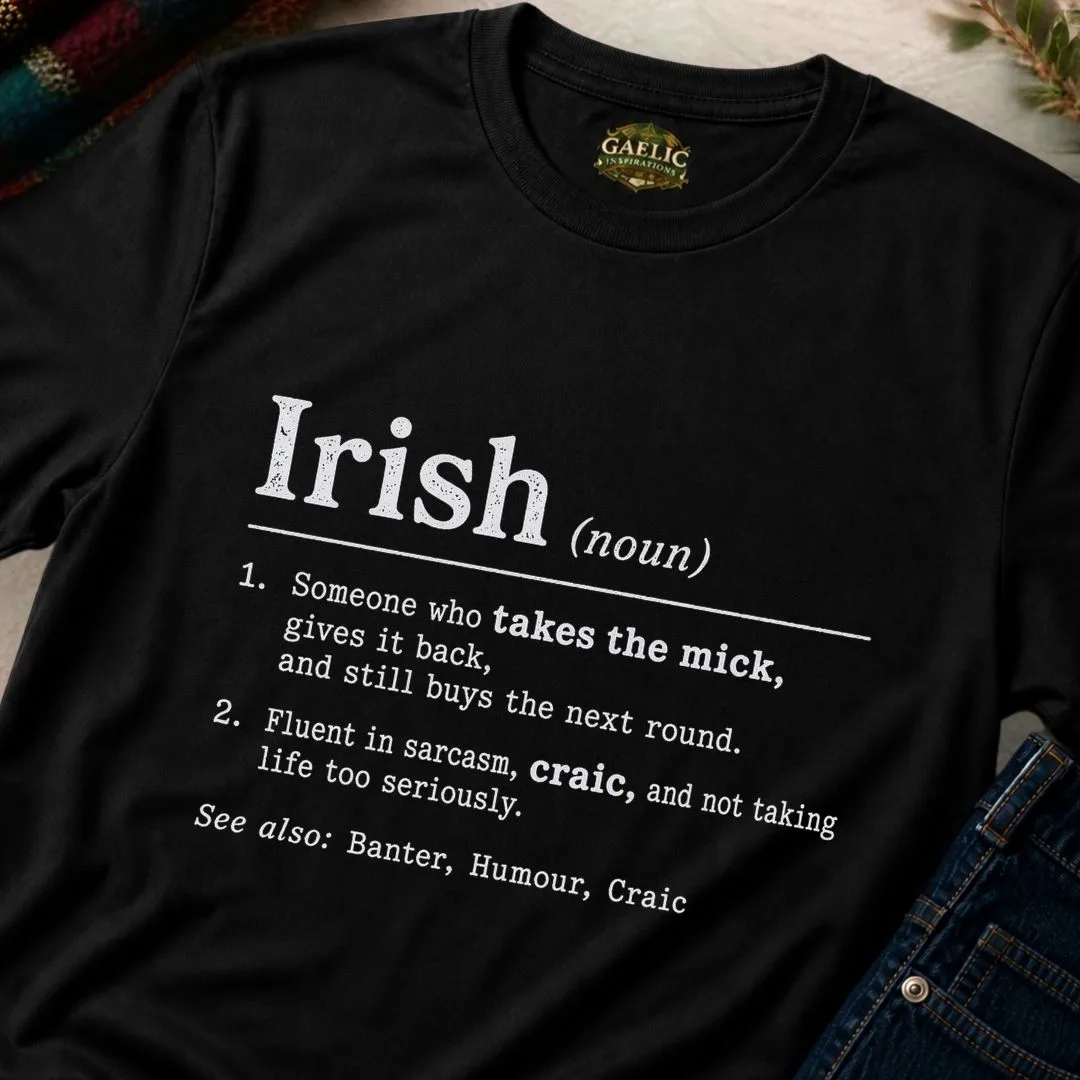 Irish Definition T-Shirt – Takes the Mick & Craic Tee - Image 2