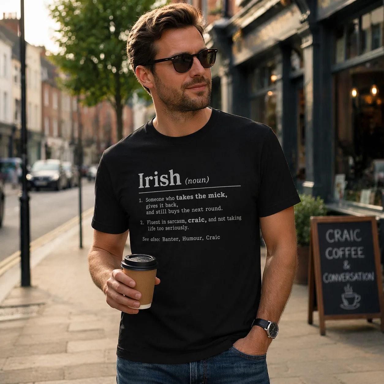 Irish Definition T-Shirt – Takes the Mick & Craic Tee - Image 3