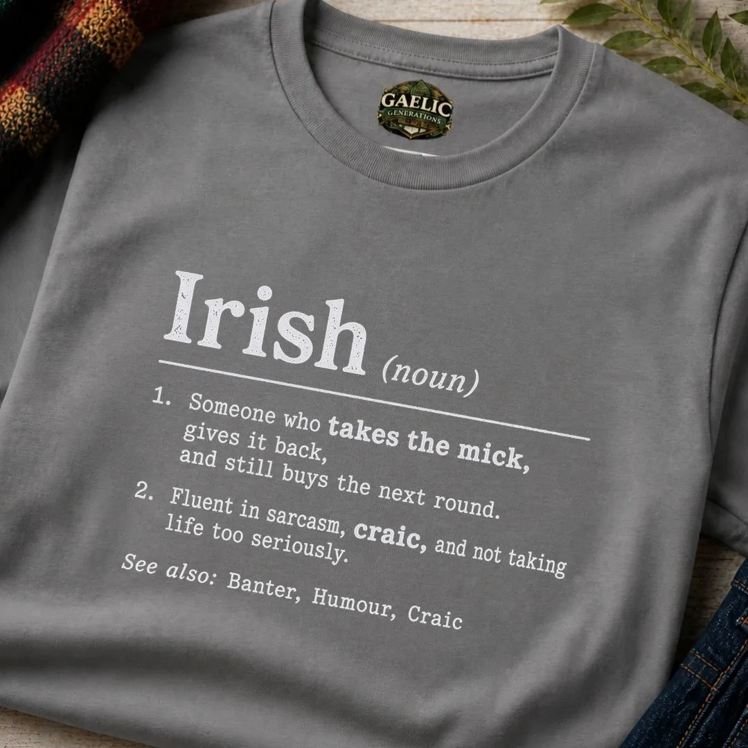 Irish Definition T-Shirt – Takes the Mick & Craic Tee - Image 5