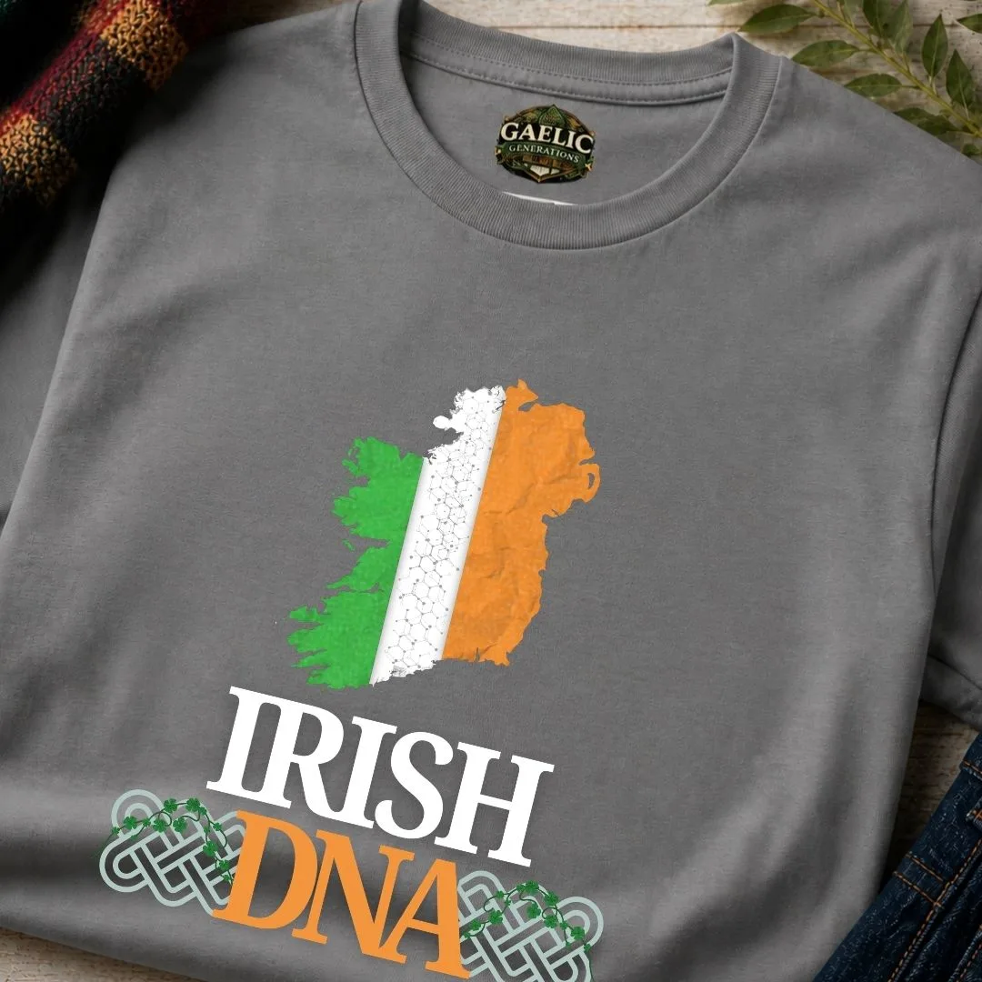 Irish DNA Unisex T-Shirt — Ireland Map Tricolour - Image 5