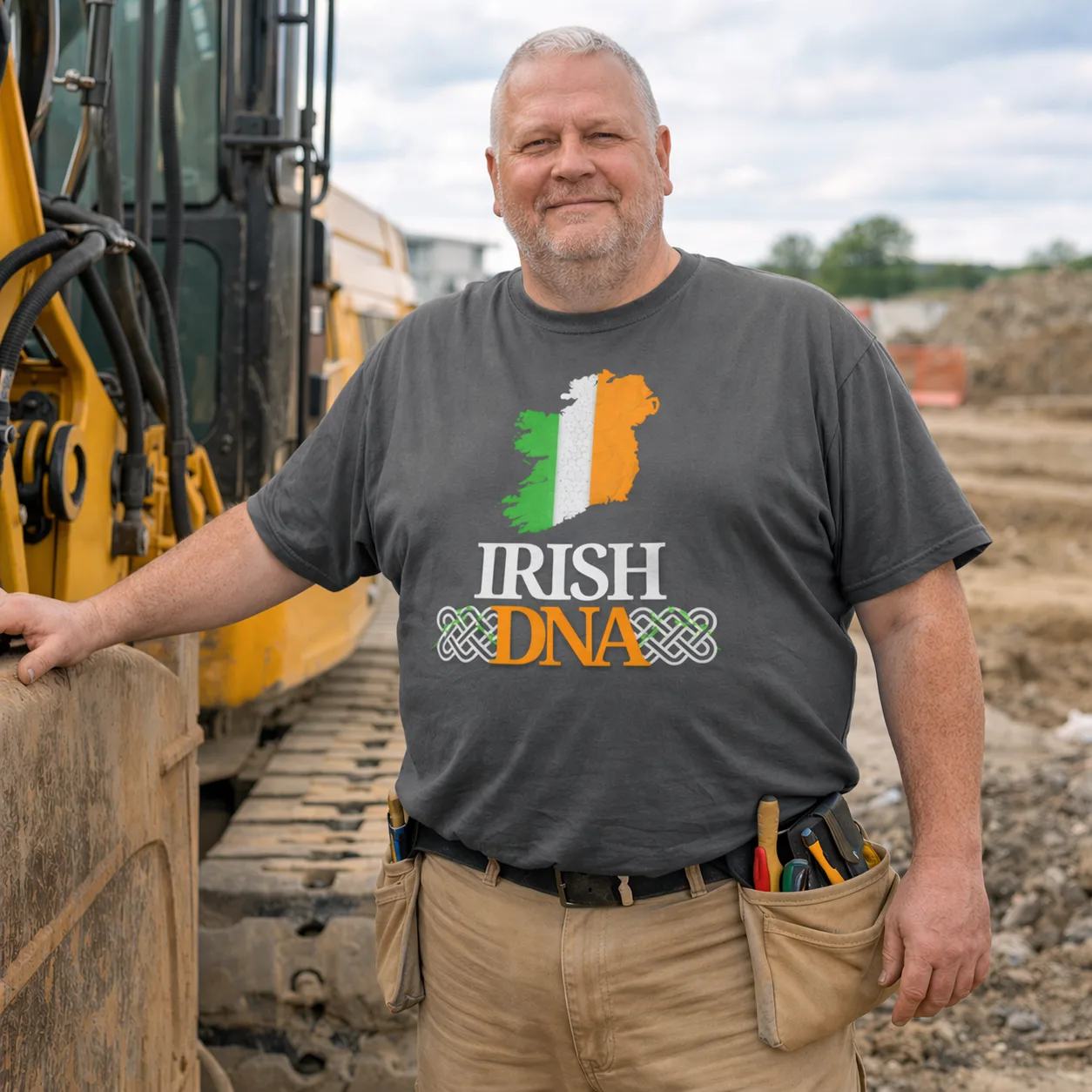 Irish DNA Unisex T-Shirt — Ireland Map Tricolour - Image 6