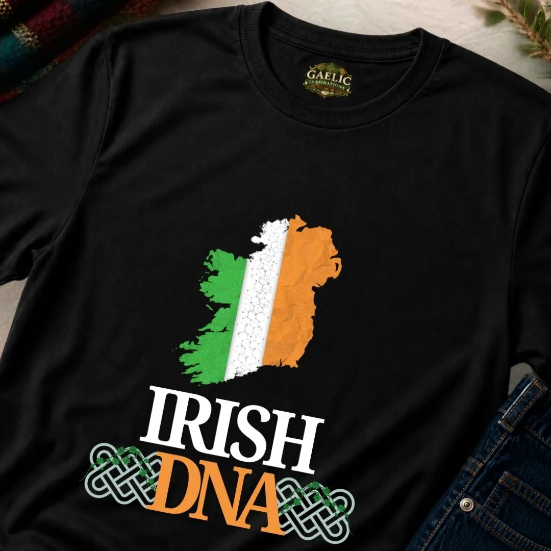 Irish DNA Unisex T-Shirt — Ireland Map Tricolour - Image 8