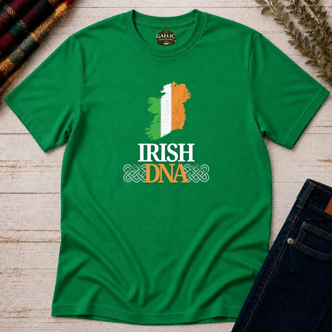 Irish DNA Unisex T-Shirt — Ireland Map Tricolour - Image 10