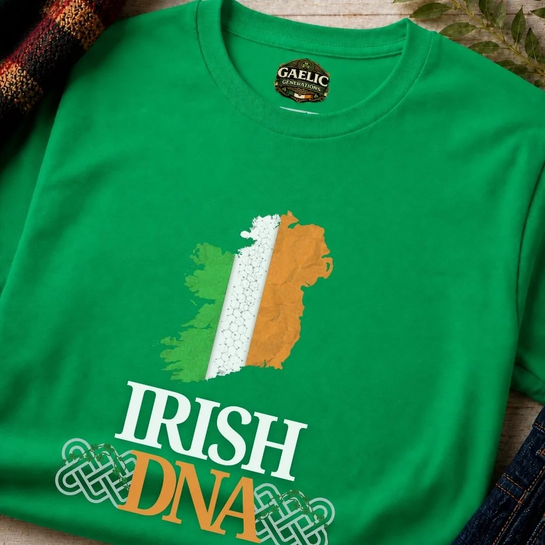 Irish DNA Unisex T-Shirt — Ireland Map Tricolour - Image 11