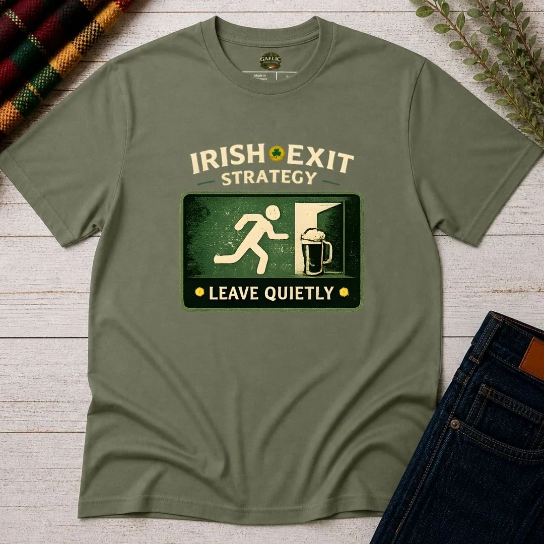 Irish Exit Strategy T-Shirt - Image 2