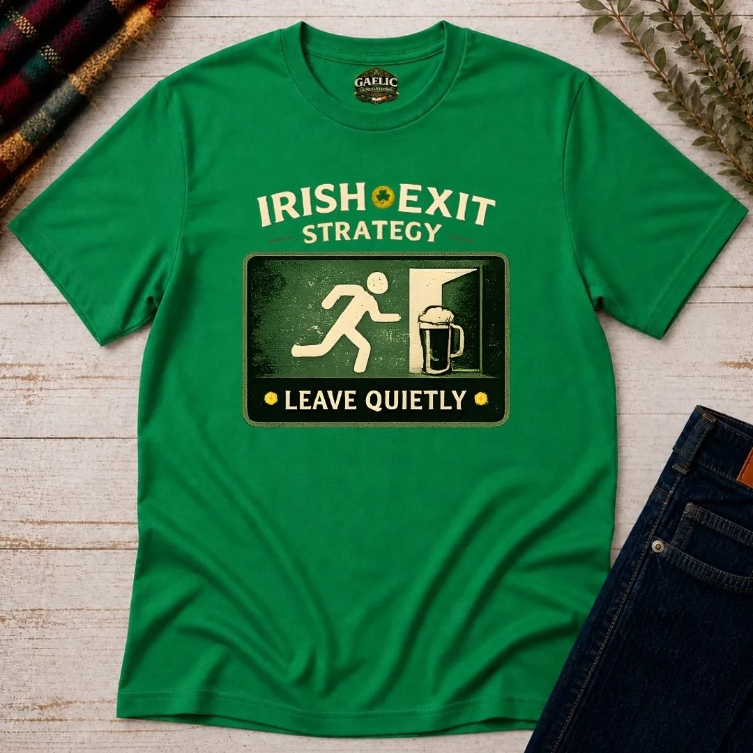 Irish Exit Strategy T-Shirt - Image 8