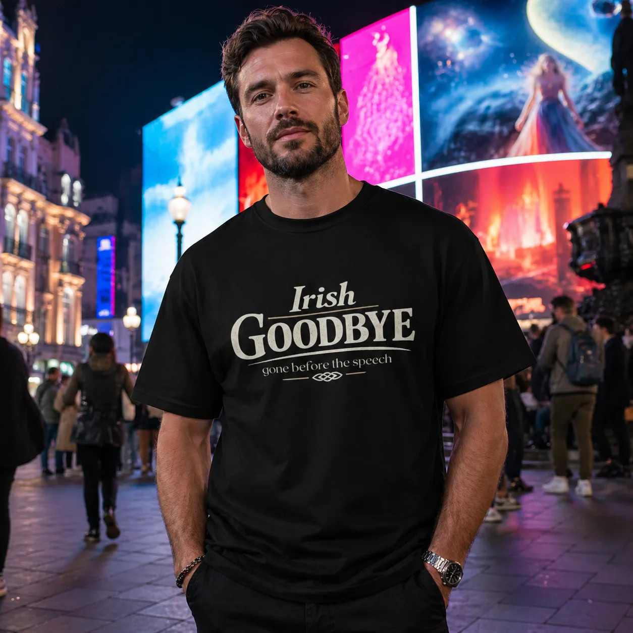 Irish Goodbye T-Shirt – Gone Before The Speech Tee - Image 6
