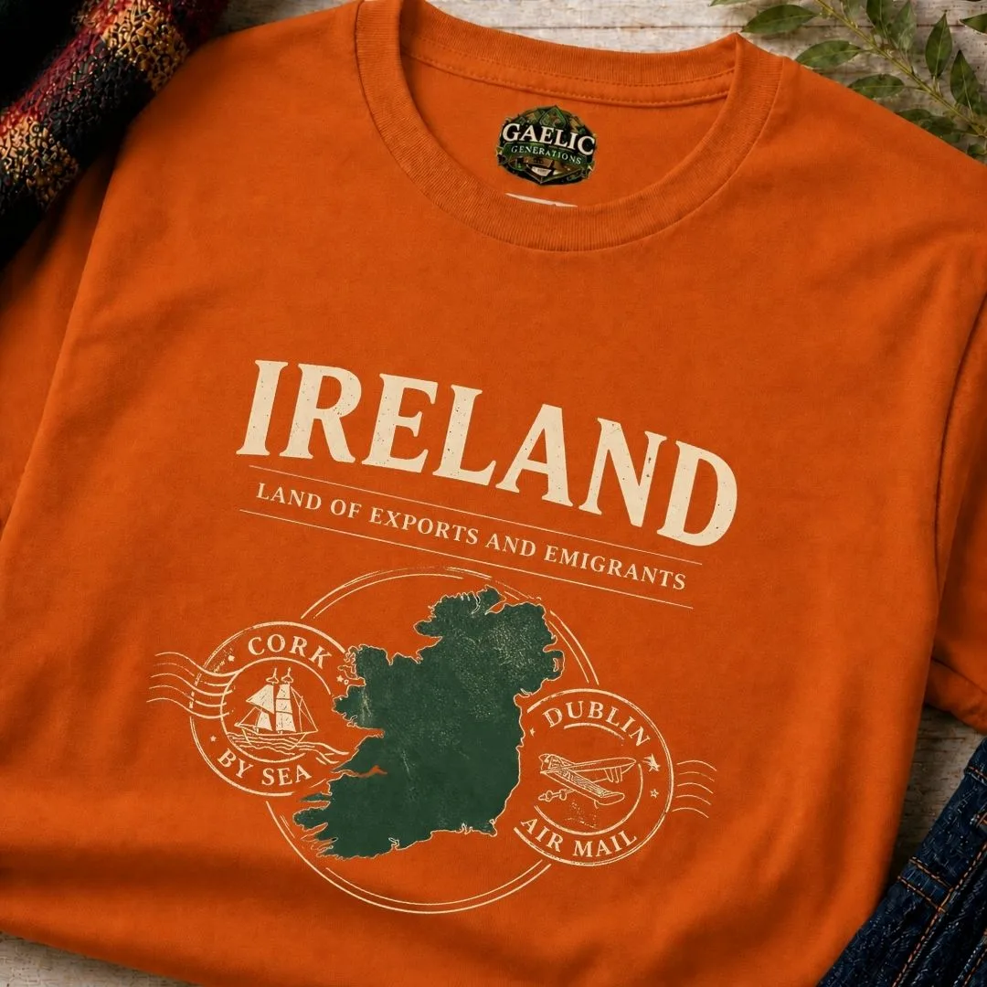IRELAND | Land of Exports and Emigrants T-Shirt – product view
