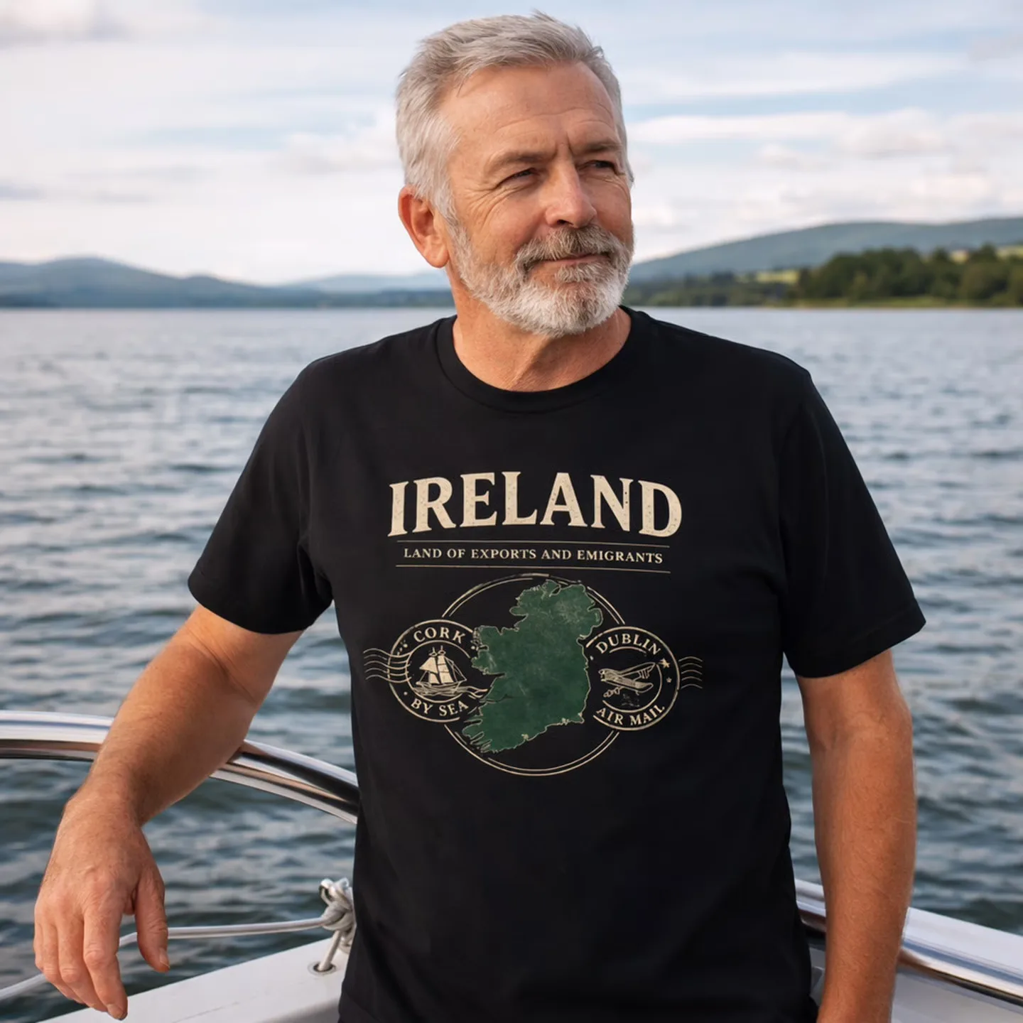 IRELAND | Land of Exports and Emigrants T-Shirt - Image 10